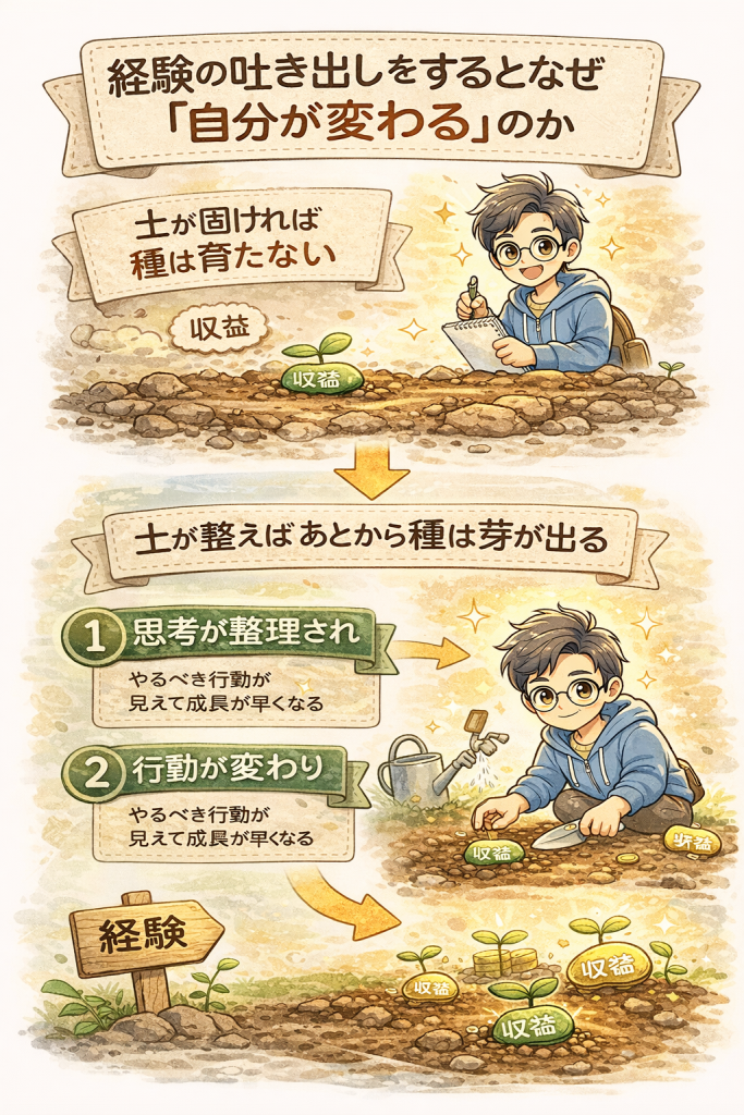 経験を吐き出すと起こる5つの変化